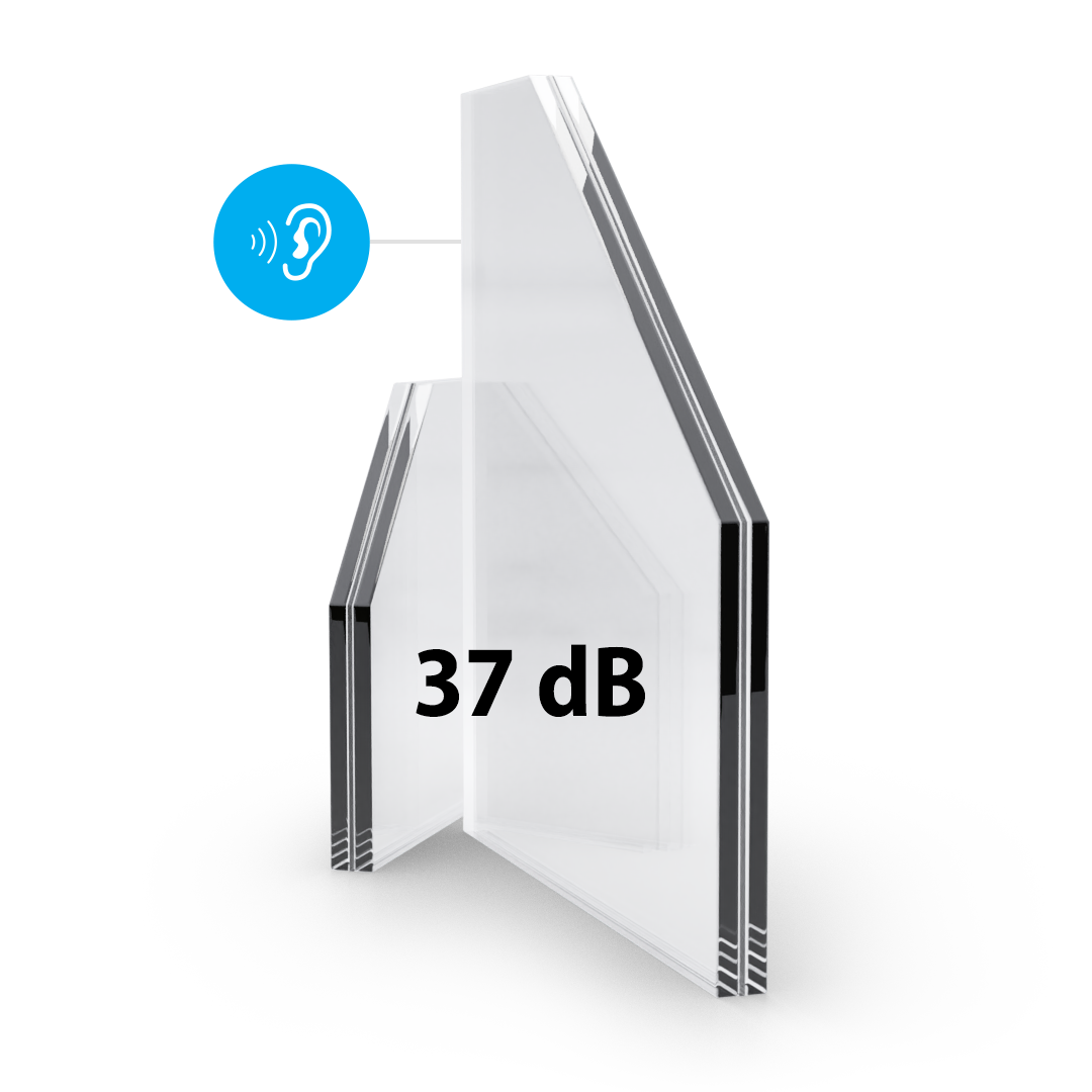 Fenster Schallschutz 37 dB