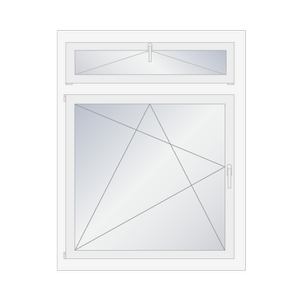 Kipp Oberlicht und Dreh Kipp Links Unterlicht