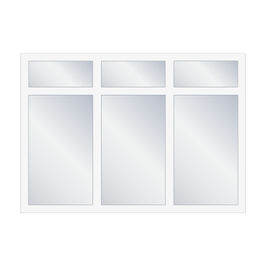 Typ Dreiteiliges Fenster mit 3teiligem Oberlicht
