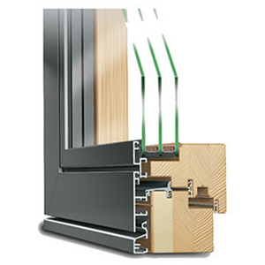 Holz-Alu-Küchenfenster